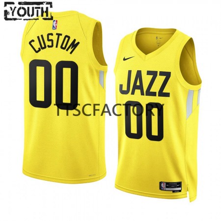 Kinder NBA Utah Jazz Trikot Jordan Clarkson 00 Nike 2022-23 Icon Edition Gelb Swingman
